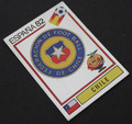 ♣ PANINI FIGURINE WC ESPANA 82 1982 ♣ #146 CHILE wappen badge foil escudo ♣