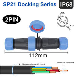 2/3/4/5 Pin SP21 Buchse Rundsteckverbinder IP68 Wasserdicht Luftfahrt Stecker