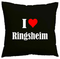 Kissenbezug I Love Ringsheim Ich liebe Ringsheim Schwarz 141942