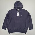 Lacoste Herren Hoodie marineblau 3XL Baumwolle Kaschmir Strickpullover AH0499