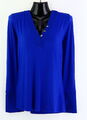 Bluse Gr. 36 Dunkelblau Damenbluse Hemd Shirt Tunika Oberteil RPW