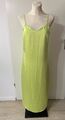 Satin Kleid Only Limetten Grün Gelb Neon Gr 34