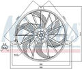 Kühlerventilator 85512 NISSENS für JEEP GRAND CHEROKEE II