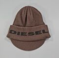 DIESEL Herren Beanie Khaki Grün One Size Strickmütze Italy