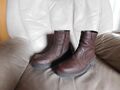 Herrenstiefel Jon Barley Gr.40 Winterstiefel gefüttert braun Leder gebraucht 