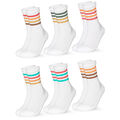 Occulto Herren Retro Tennissocken 6er Pack (Modell: Roger)