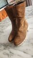 GABOR Stiefeletten Velourleder Camel, Cognac Gr. 6  EU 38,5 Damen, Wie Neu