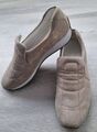 Sneaker Gr 6,5 oder 39 Damenschuhe Schuhe Freizeitschuhe Beige Leder 