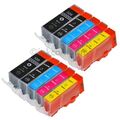 10x Canon Patronen PGI 520 CLI 521 XL für Pixma MP620