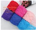 1-4 m  Spitze Polyester Spitzenband Lace elastisch Farbwahl Spitzenborte 5,5cm