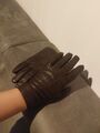 Lederhandschuhe Leder Handschuhe Wimterhandschuhe Damenmode Accessoires braun