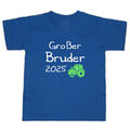 T Shirt mit Aufdruck Großer Bruder 2025  Blau  WAHL Motiv Wunschname Größe  NEU