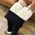 Damen Frau Thermo Leggings Fleece Gefüttert Winter Warm Hose Leggins Vlies Hosen