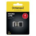 Intenso USB Stick 4GB Speicherstick Micro Line Mini