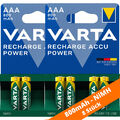 8 x Varta 800mAh Akkus AAA Micro HR03 NiMH 56703 Accu Power Recharge 1,2V