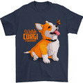 A Welsh Corgi Illustration Hund Herren T-Shirt 100 % Baumwolle