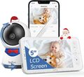 ieGeek 1080P Babyphone mit Kamera,5 Zoll WLAN Video Babyfone PTZ 355° Für App