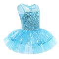 Ballettanzug Glitzer Ballettkleid Tutu Tütü Trikot Tanzkleid für Mädchen Kinder