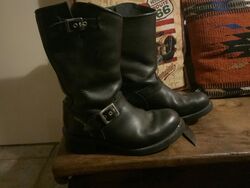 harley davidson stiefel Gr.42,5,Leder,schwarz,gebraucht sehr guter Zustand.