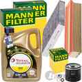 MANN INSPEKTIONSPAKET+5L TOTAL 5W-40 MOTORÖL passend für RENAULT CLIO 4 LOGAN 2