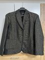 Walbusch Exquisit Elegant Damen Blazer Gr. 44 Dunkelbraun Gold Business