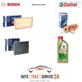 Servicekit 3 Filter Bosch für  MERCEDES CLASSE GLK 350 E 300+6 Liter Öl 5w30