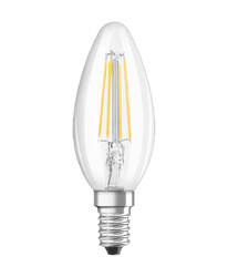 Osram LED Star Classic B 40, 4W = 40W, 470 lm, E14, klar, Neutralweiß (4000K)