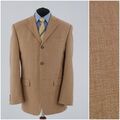 Herren Vintage Blazer 46R UK Größe KINGFIELD hellbraun Sportmantel Jacke