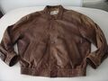 MILESTONE Herren Lederjacke - weiches echtes Leder in Farbe Antik Braun - Gr.52 