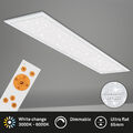 LED Panel Dimmbar Sternenhimmel Ultraflach CCT 36W weiß Metall Briloner