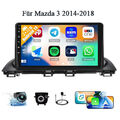 9 Für Mazda 3 2014-2018 Autoradio Carplay Android 13 GPS NAVI WIFI 2+32G W/Cam