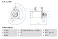 BOSCH Anlasser Starter 0 986 021 190 +125.71€ Pfand für DAF LF 55 45 CF 65