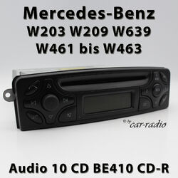 Original Mercedes Audio 10 CD BE4410 Becker Autoradio W203 W209 W463 W639 Radio