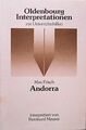 Andorra von Max Frisch | Buch | Zustand gut