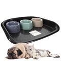 3x Futternapf Wassernapf + Napf Unterlage Futter Bar Station Hunde Katzen Welpen