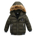 Warm Winter jacke Kinder Jungen Dicker Mantel Trends Tarnung Mantel Kapuze Parka