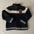 Tommy Hilfiger Sweatjacke mit Reißverschluss   blau-weiß Gr.92 bis 98 (3 T)