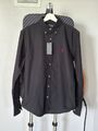 Polo Ralph Lauren Oxford Hemd Schwarz Button Down Slim Fit Größe M