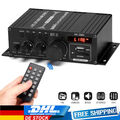 400W bluetooth Mini Verstärker HiFi Power Audio Stereo Bass AMP USB MP3 FM Auto