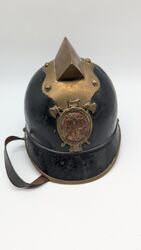 Antiker Feuerwehrhelm, Helm, Pickelhaube, Feuerwehr, Kaiserreich, K&K Zeit