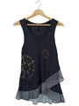 DESIGUAL Tanktop Damen Gr. DE 36 schwarz Casual-Look