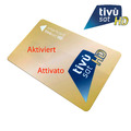 TiVuSat HD Gold Karte Mediaset italienische SAT HD TV 4K Kanäle -  Aktiviert