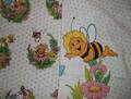 Biene Maja Kinder-Bettwäsche Bedding Duvet Fabric 70s Maya Bee Maia Figur Stoff