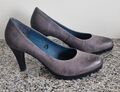 Damenschuhe*Pumps*Highheels*Caprice*Leder*Gr. 41*neu*grau*