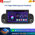 7" Autoradio GPS Navi SWC DAB+ Carplay 2+32G Android 13 Für Fiat Panda 2012-2020