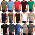 Jack & Jones T-Shirt Tank Top Slim Fit Rundhals V-Neck O-Neck Basic Tee Shirt