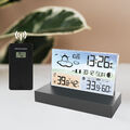 Wetterstation Funk Mit Farbdisplay Thermometer Innen-Außensensor Digitale Wecker