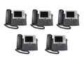 5x Cisco UC Phone CP-7965G IP VoIP Phone Gray Stand Handset