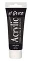 KREUL Acrylfarbe el Greco schwarz 75 ml Tube