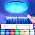 RGB LED Deckenleuchte Sternenhimmel Dimmbar Deckenlampe +Fernbedienung Leuchte